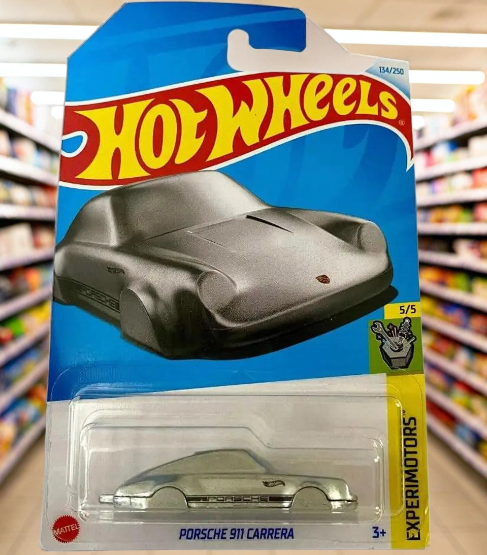 Hot Wheels Porsche 911 Carrera (Silver) Keychain Experimotors 5/5 New for 2024