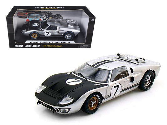 1966 Ford GT-40 MK II #7 Silver 1/18 Diecast Model Car by Shelby - Premium  from Rapidvehicles - Just $128.99! Shop now at Rapidvehicles