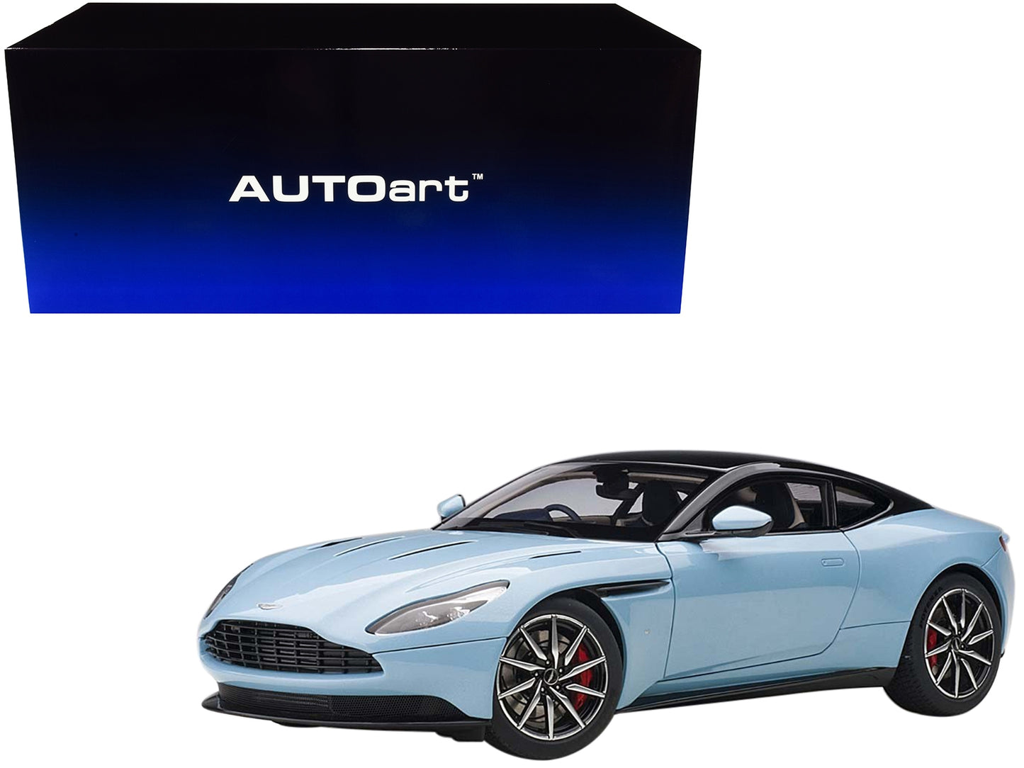 Aston Martin DB11 Q Frosted Glas Blue with Black Top 1/18 Model - Premium Aston Martin Models from Autoart - Just $294.29! Shop now at Rapidvehicles