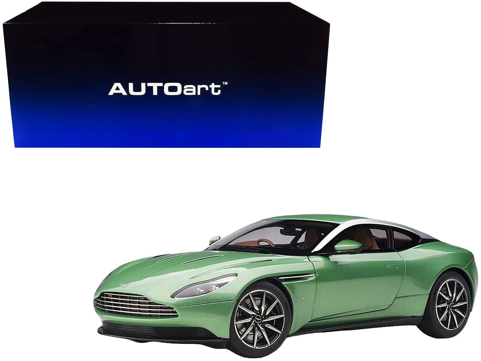 Aston Martin DB11 RHD (Right Hand Drive) Apple Tree Green Metallic 1/18 Model Car by Autoart free shipping USA