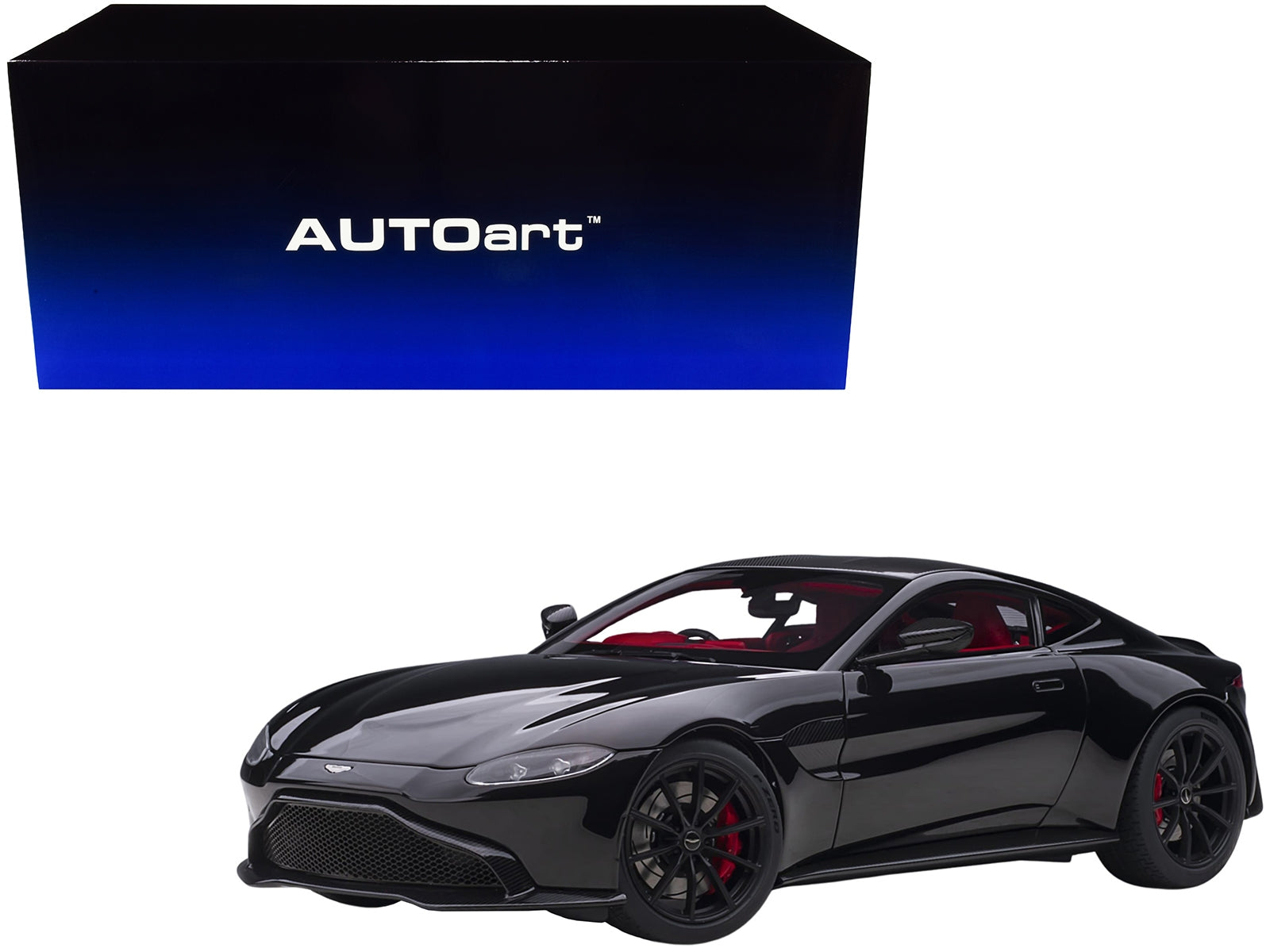 2019 Aston Martin Vantage RHD (Right Hand Drive) Jet Black with - Premium Aston Martin Models from Autoart - Just $271.99! Shop now at Rapidvehicles