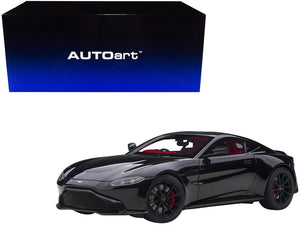 2019 Aston Martin Vantage RHD (Right Hand Drive) Jet Black with Red Interior 1/18 Model Car by Autoart - Premium Aston Martin Models from Autoart - Just $271.76! Shop now at Rapidvehicles