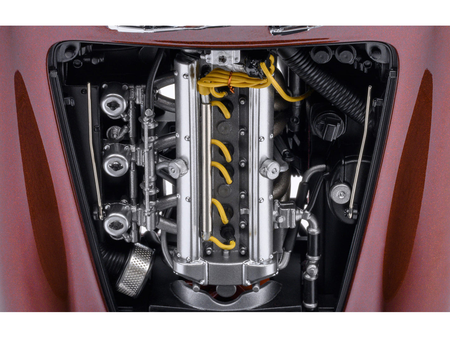 Aston Martin DB5 RHD (Right Hand Drive) Dubonnet Rosso Red Metallic 1/18 Model Car by Autoart