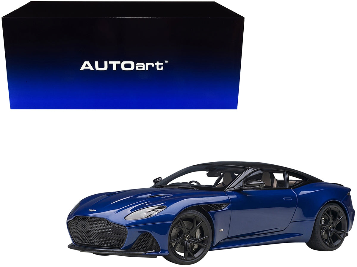 Aston Martin DBS Superleggera RHD (Right Hand Drive) Zaffre Blue Metallic with Carbon Top and Carbon Accents 1/18 Model Car by Autoart - Premium Aston Martin Models from Autoart - Just $297.14! Shop now at Rapidvehicles