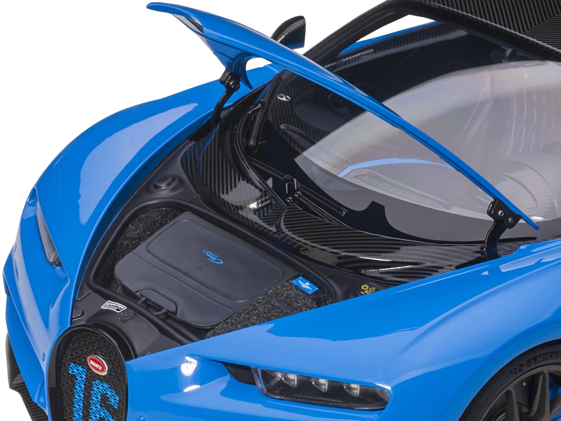 2019 Bugatti Chiron Sport French Racing Blue and Carbon 1/18 - Premium Bugatti Models from Autoart - Just $347.99! Shop now at Rapidvehicles