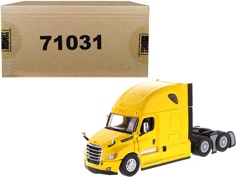 Freightliner New Cascadia Sleeper Cab Truck Tractor Yellow 1/50 Diecast Model by Diecast Masters free shipping USA