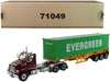 Western Star 4700 SB Tandem Truck Tractor Metallic Red with Skeleton Trailer and 40' Dry Goods Sea Container "EverGreen" "Transport Series" 1/50 Diecast Model by Diecast Masters - Premium Western Star from Diecast Masters - Just $150.85! Shop now at Rapidvehicles