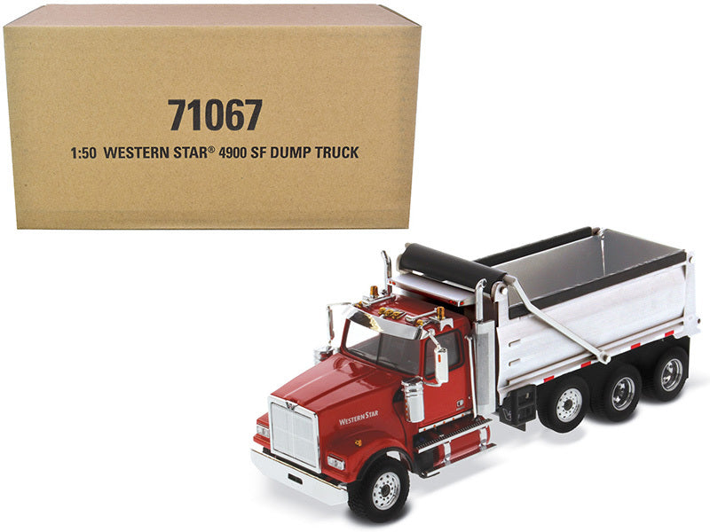 Western Star 4900 SF Dump Truck Red and Silver 1/50 Diecast Model - Premium Western Star from Diecast Masters - Just $101.69! Shop now at Rapidvehicles