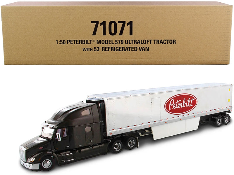 Peterbilt 579 UltraLoft Truck Tractor with 53' Refrigerated Van - Premium Peterbilt Models from Diecast Masters - Just $202.99! Shop now at Rapidvehicles