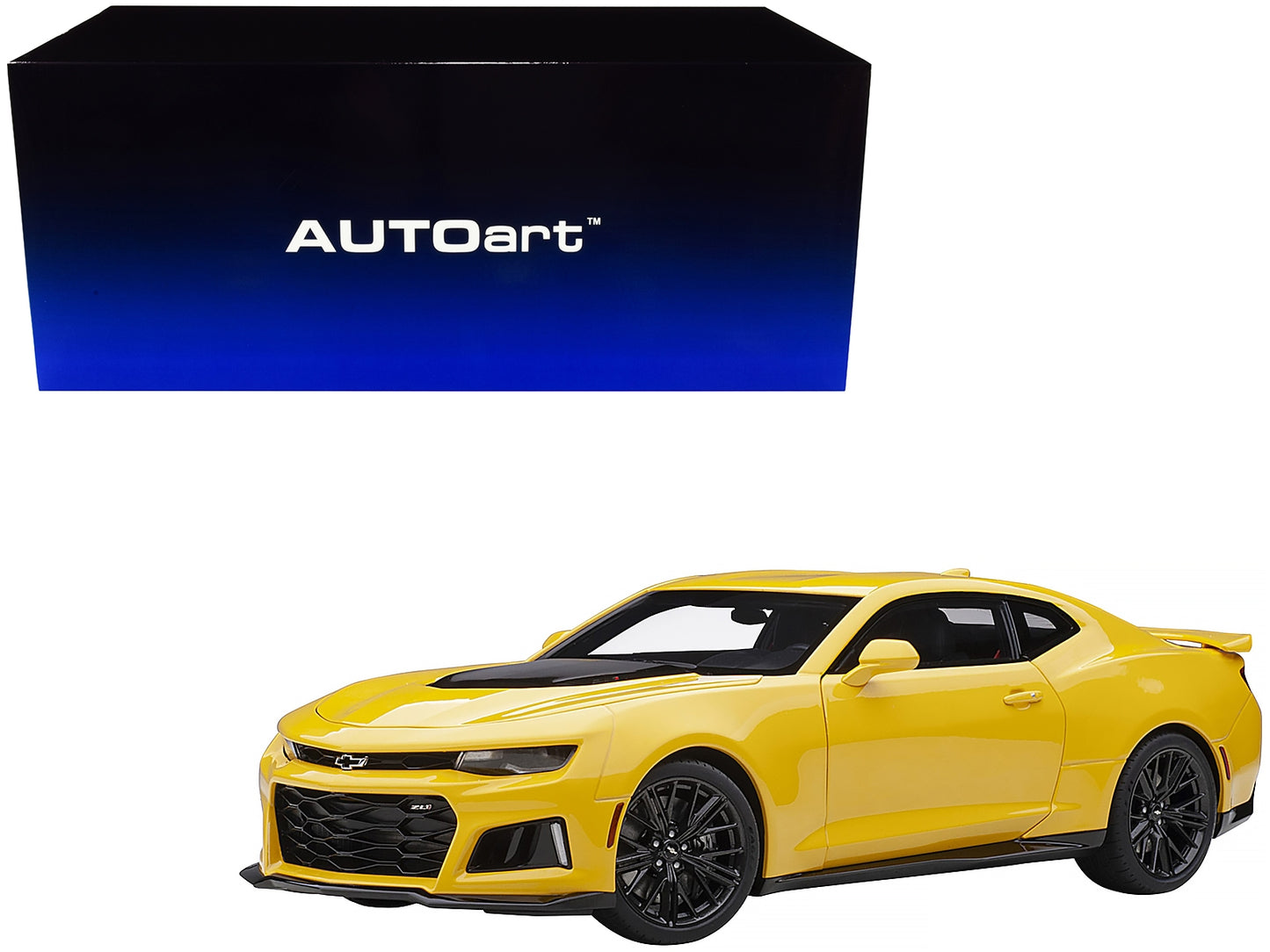 Chevrolet Camaro ZL1 Bright Yellow 1/18 Model Car by Autoart - Premium Chevrolet Models from Autoart - Just $221.74! Shop now at Rapidvehicles