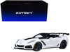 2019 Chevrolet Corvette C7 ZR1 Arctic White with Carbon Top 1/18 Model Car by Autoart - Premium Corvette Models from Autoart - Just $284.45! Shop now at Rapidvehicles