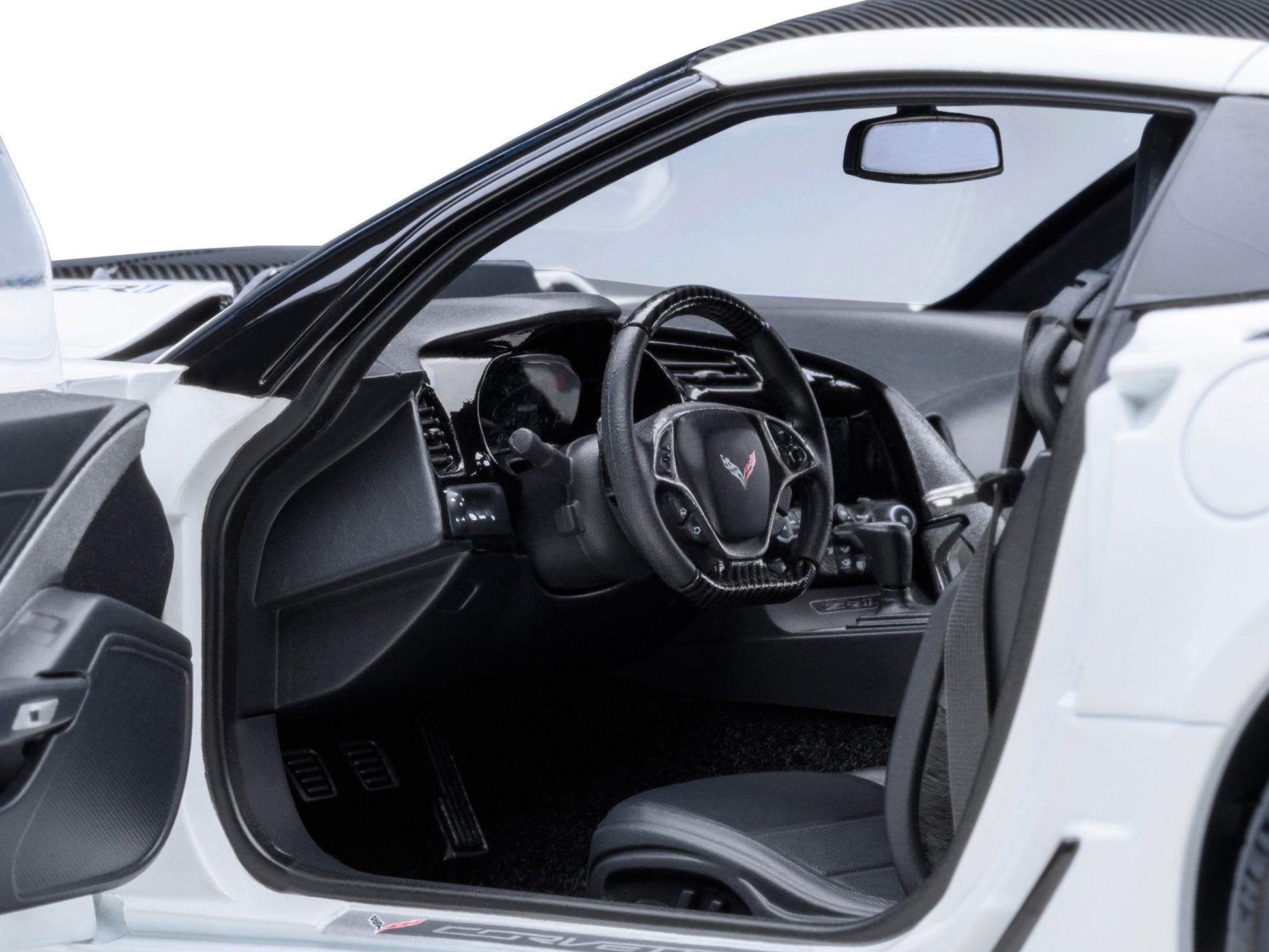 2019 Chevrolet Corvette C7 ZR1 Arctic White with Carbon Top 1/18 - Premium Corvette Models from Autoart - Just $307.79! Shop now at Rapidvehicles