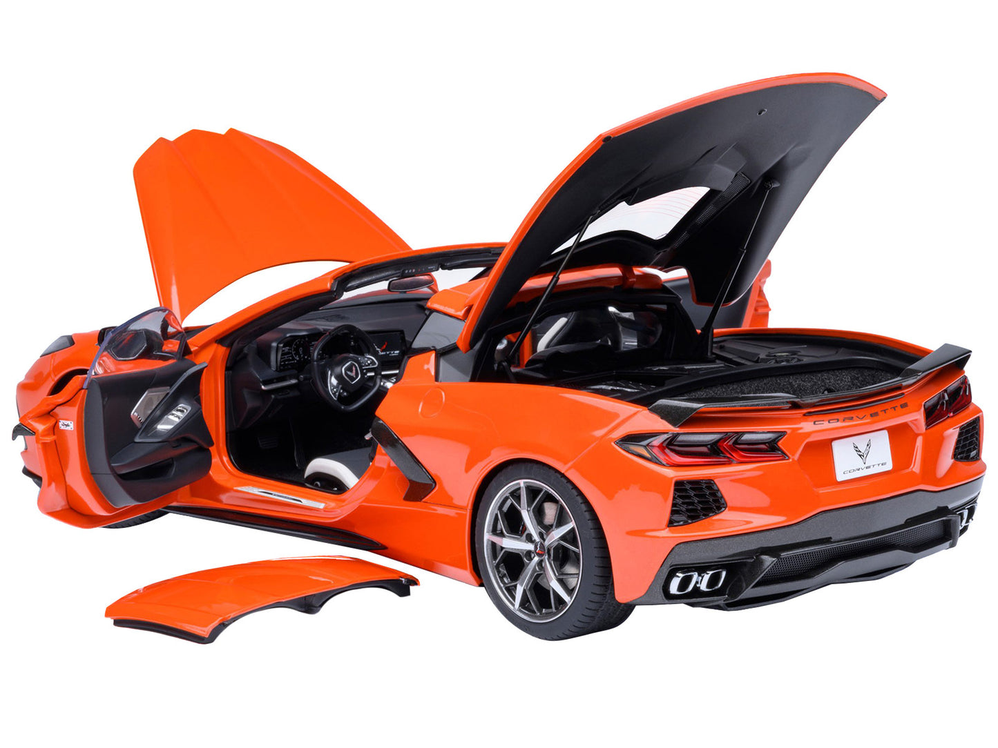 2020 Chevrolet Corvette C8 Stingray Sebring Orange 1/18 Model CarFREE SHIPPING IN US