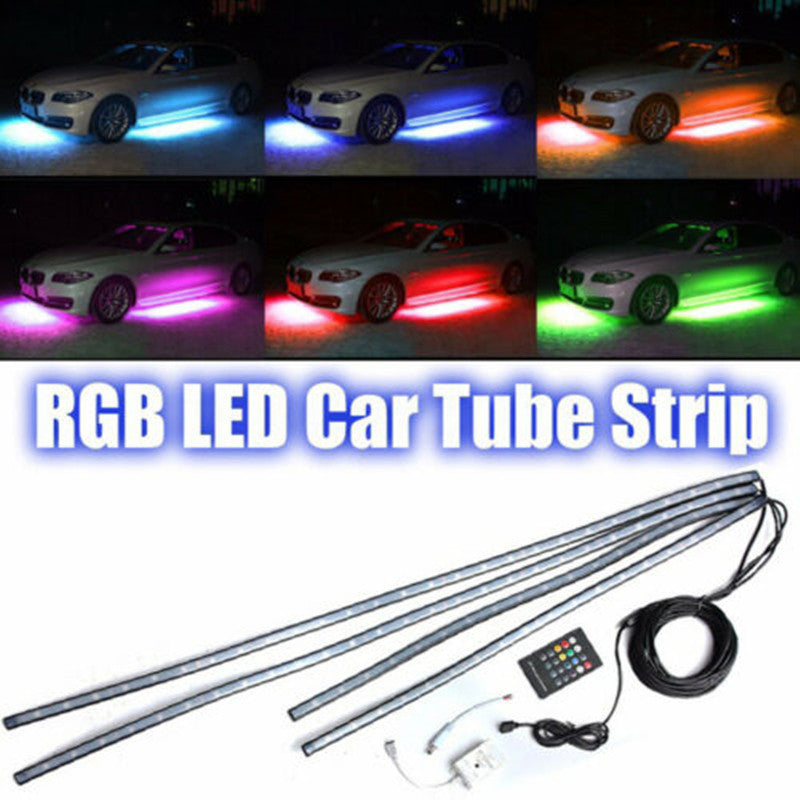 1 drag 4-5050 colorful voice control car chassis light atmosphere - Premium Other Exterior Accessories from Rapidvehicles - Just $45.99! Shop now at Rapidvehicles