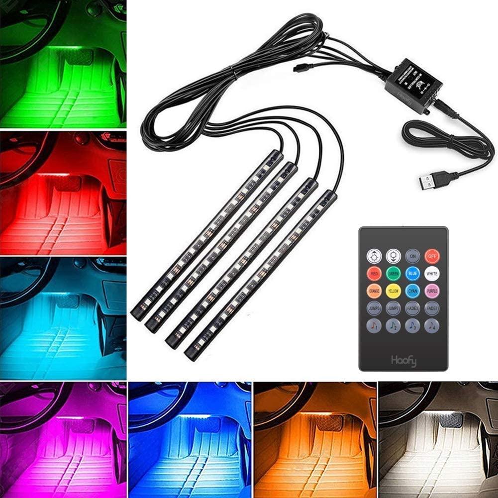 RGB Car LED Light Strips, Sound Activated with Remote Control, 48 - Premium Tech Accessories from Silver Atlas - Just $14.99! Shop now at Rapidvehicles