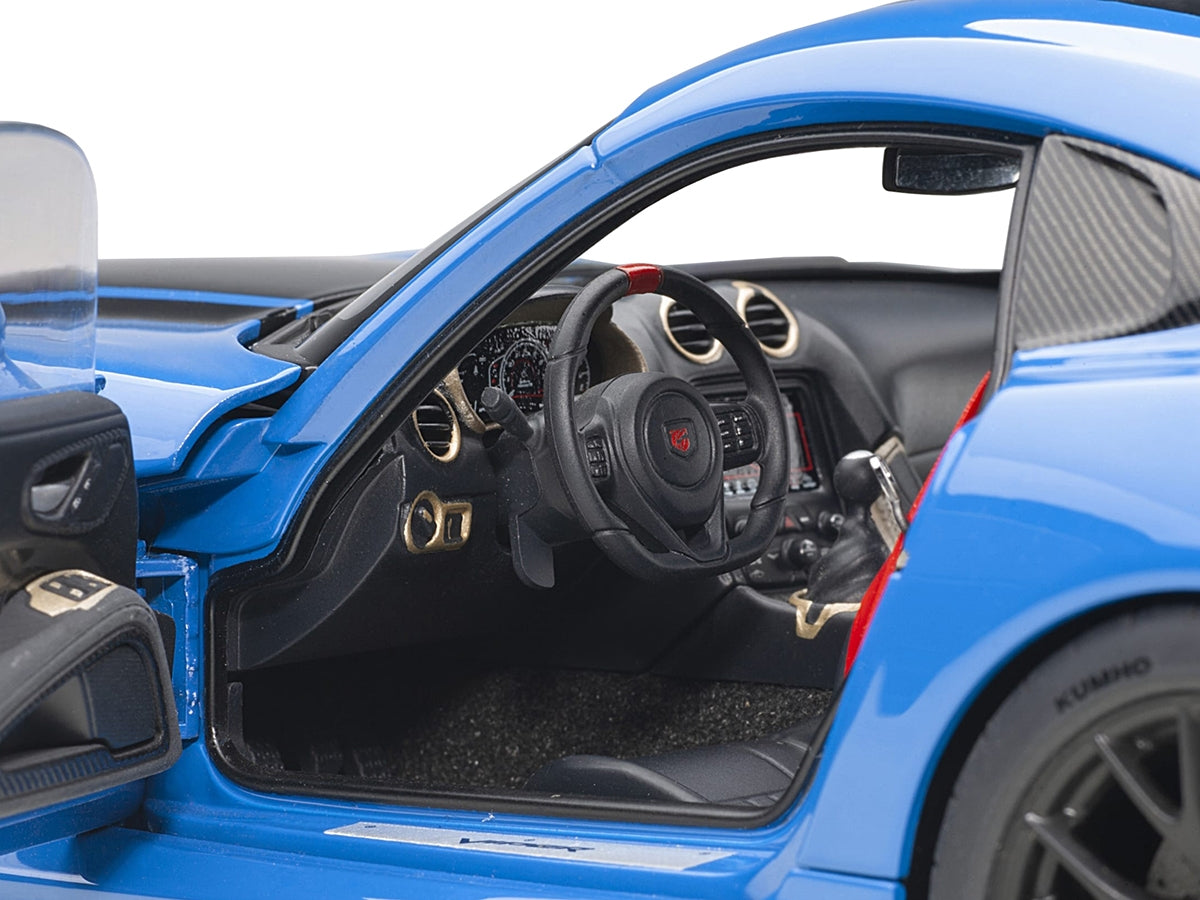 2017 Dodge Viper ACR Competition Blue with Black Stripes 1/18 Model Car by Autoart - Premium Dodge Models from Autoart - Just $255.99! Shop now at Rapidvehicles