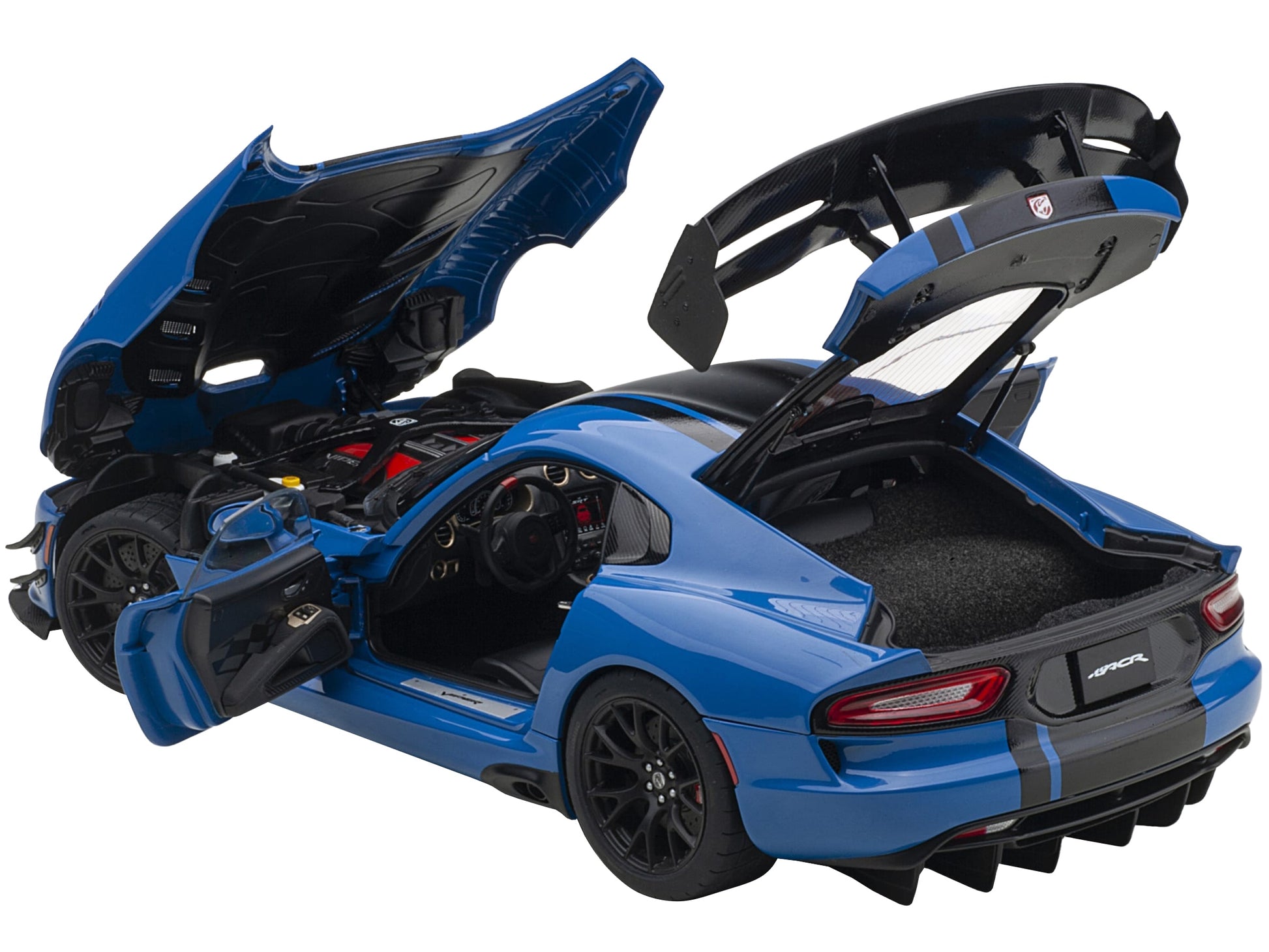 2017 Dodge Viper ACR Competition Blue with Black Stripes 1/18 Model Car by Autoart - Premium Dodge Models from Autoart - Just $298.99! Shop now at Rapidvehicles