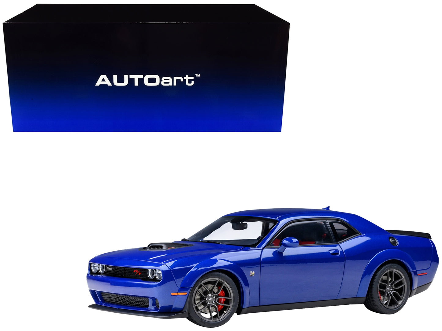 2022 Dodge Challenger R/T Scat Pack Widebody Indigo Blue 1/18