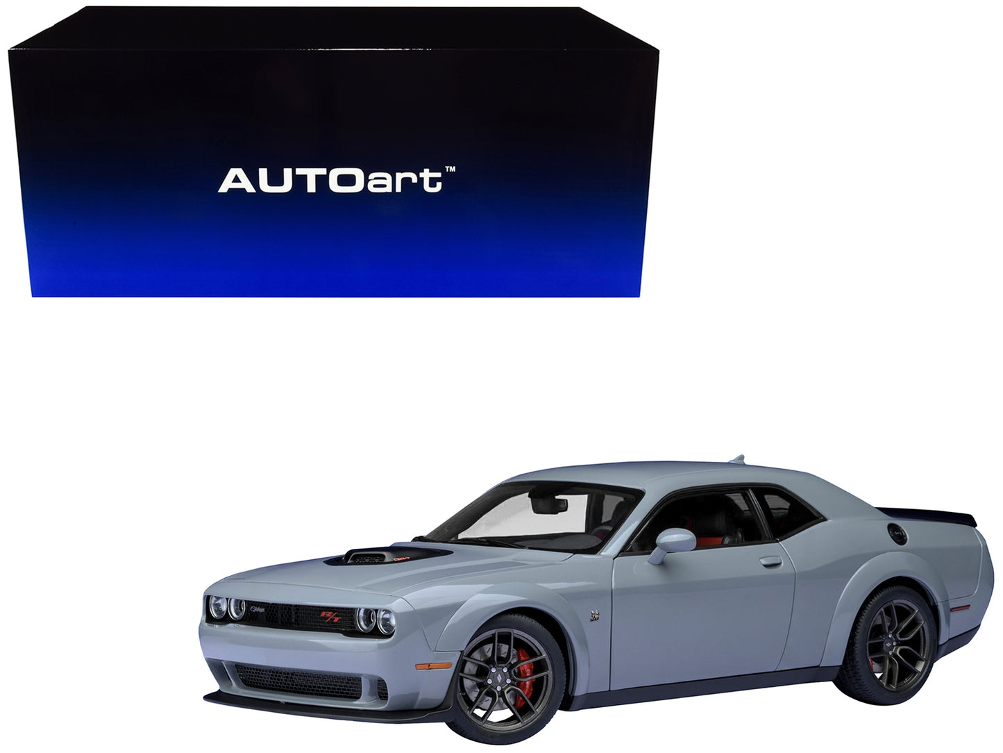 2022 Dodge Challenger R/T Scat Pack Widebody Smoke Show Gray 1/18