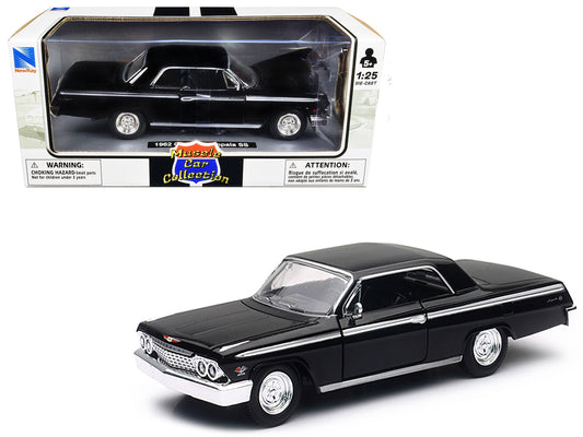 1962 Chevrolet Impala SS Black 1/25 Diecast Model Car by New Ray - Premium Chevrolet Models from New Ray - Just $59.39! Shop now at Rapidvehicles