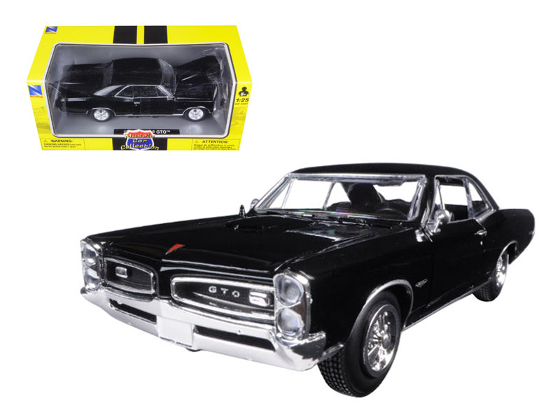 1966 Pontiac GTO Black "Muscle Car Collection" 1/25 Diecast Model Car by New Ray - Premium Pontiac Models from New Ray - Just $38.84! Shop now at Rapidvehicles