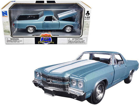 1970 Chevrolet El Camino SS Blue 1/25 Diecast Model Car by New - Premium Chevrolet Models from New Ray - Just $59.39! Shop now at Rapidvehicles