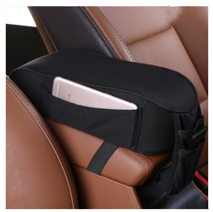 Color: Black - Car armrest box pad central hand box increase pad - Premium Stowing Tidying from Rapidvehicles - Just $31.99! Shop now at Rapidvehicles