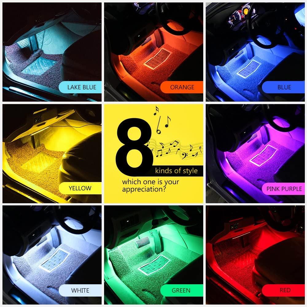 RGB Car LED Light Strips, Sound Activated with Remote Control, 48 - Premium Tech Accessories from Silver Atlas - Just $14.99! Shop now at Rapidvehicles