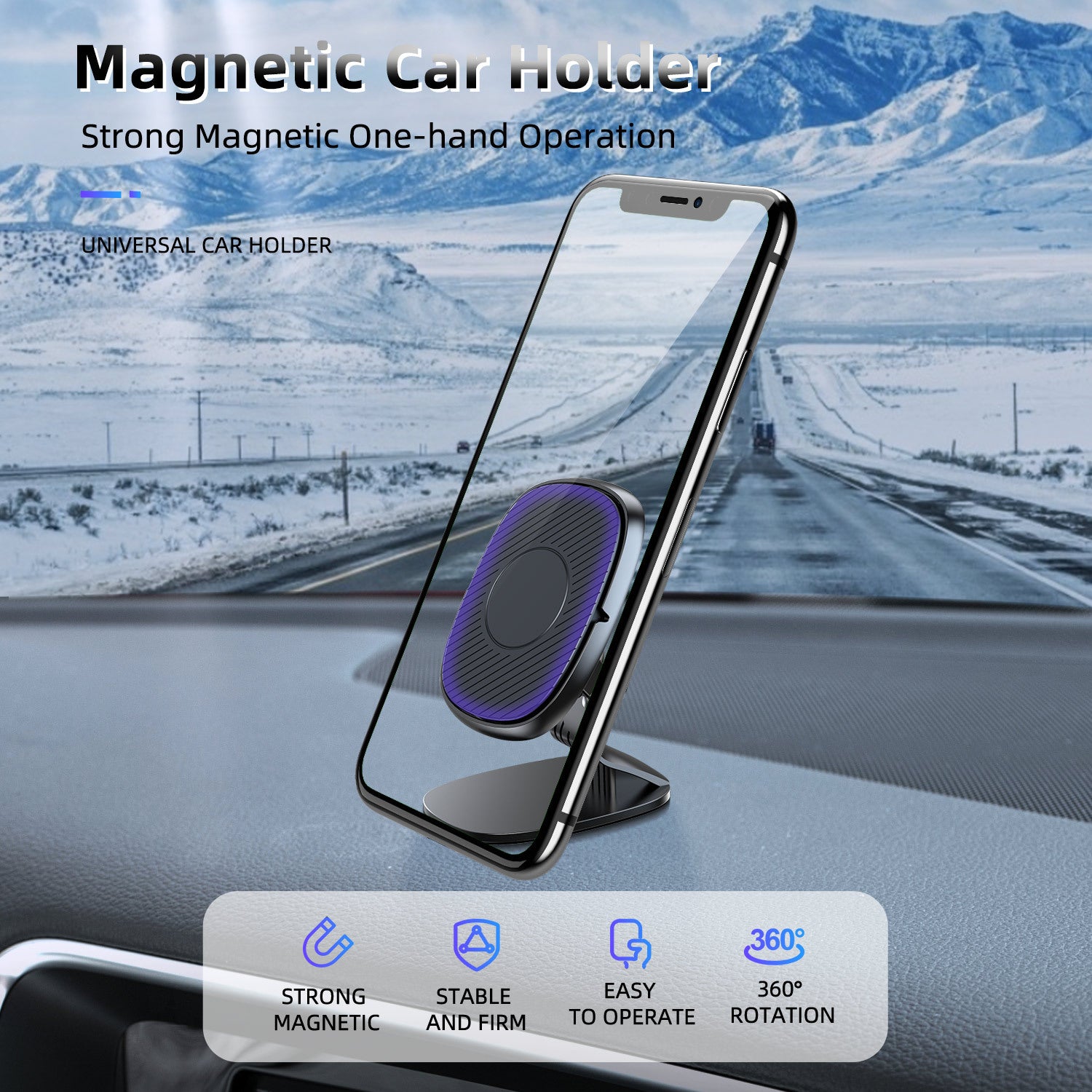 Magnetic car navigation mobile phone holder - Premium Interior Parts from Rapidvehicles - Just $13.49! Shop now at Rapidvehicles