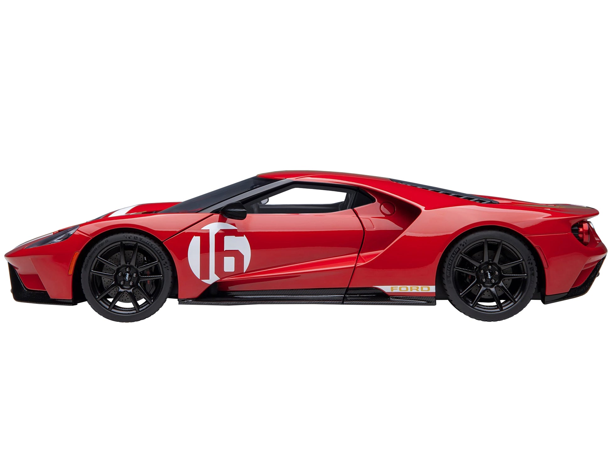 Ford GT Heritage Edition #16 "Alan Mann" Red Metallic with Gold - Premium Ford Models from Autoart - Just $349.19! Shop now at Rapidvehicles