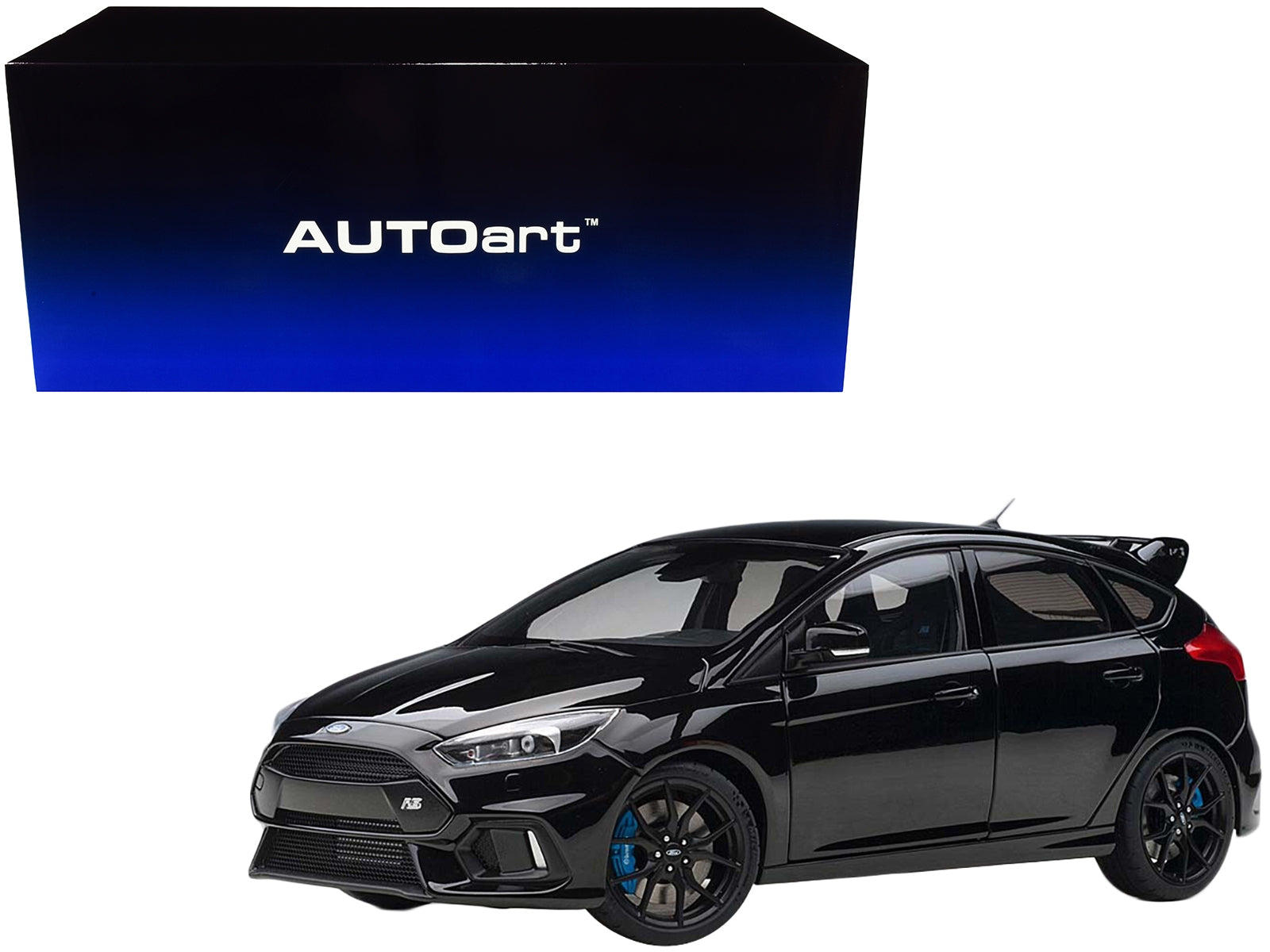 2016 Ford Focus RS Shadow Black 1/18 Model Car by Autoart - Premium Ford Models from Autoart - Just $294.29! Shop now at Rapidvehicles