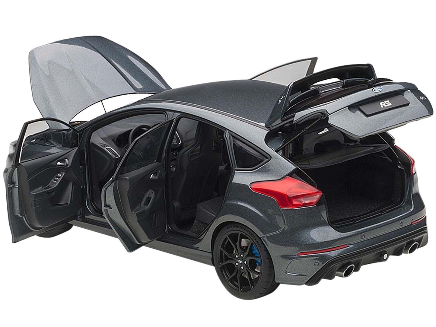 2016 Ford Focus RS Stealth Gray Metallic 1/18 Model Car by - Premium Ford Models from Autoart - Just $294.29! Shop now at Rapidvehicles