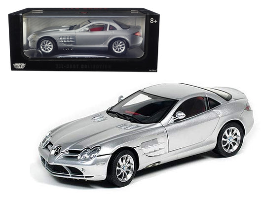 Mercedes McLaren SLR Silver with Red Interior 1/12 Diecast Model - Premium Mercedes Models from Motormax - Just $124.06! Shop now at Rapidvehicles