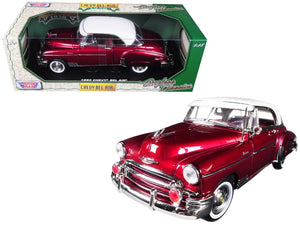 1950 Chevrolet Bel Air Burgundy with White Roof 1/18 Diecast Model Car by Motormax - Premium Chevrolet Models from Motormax - Just $73.06! Shop now at Rapidvehicles