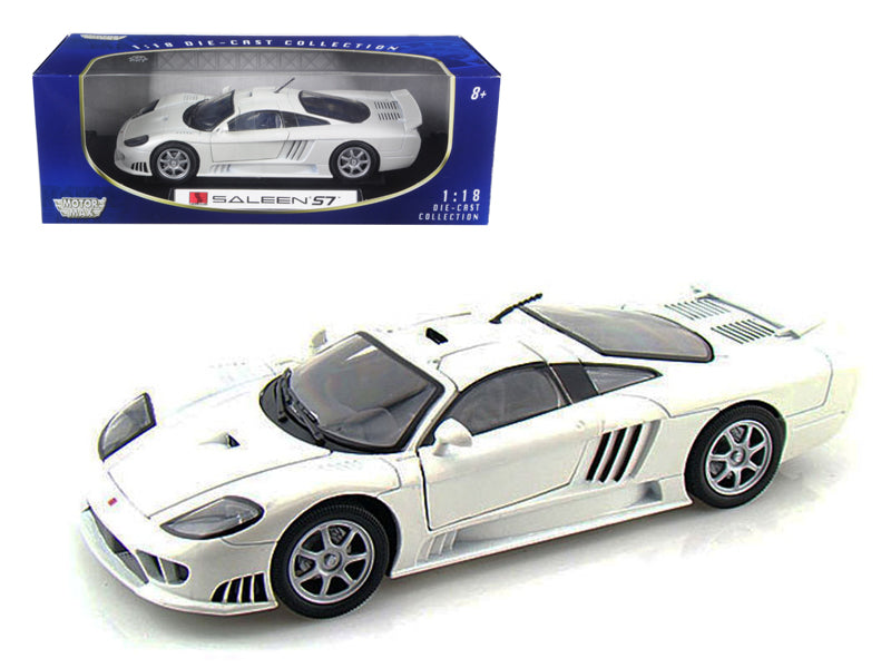 Saleen S7 White 1/18 Diecast Model Car by Motormax - Premium physical from Rapidvehicles - Just $73.99! Shop now at Rapidvehicles