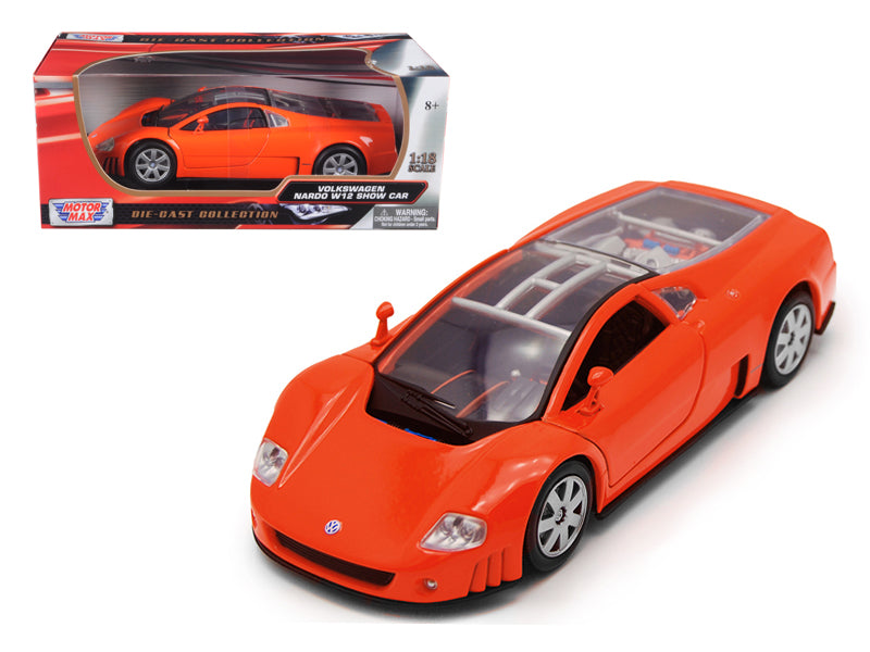 Volkswagen Nardo W12 Show Car Orange 1/18 Diecast Model Car by Motormax free shipping USA