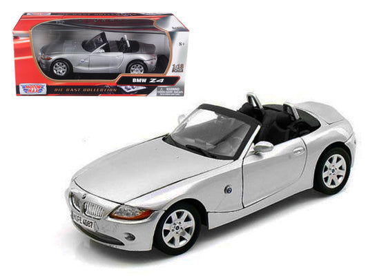 BMW Z4 Convertible Silver 1/18 Diecast Model Car by Motormax - Premium Toys from Scarlet Sooty - Just $79.99! Shop now at Rapidvehicles