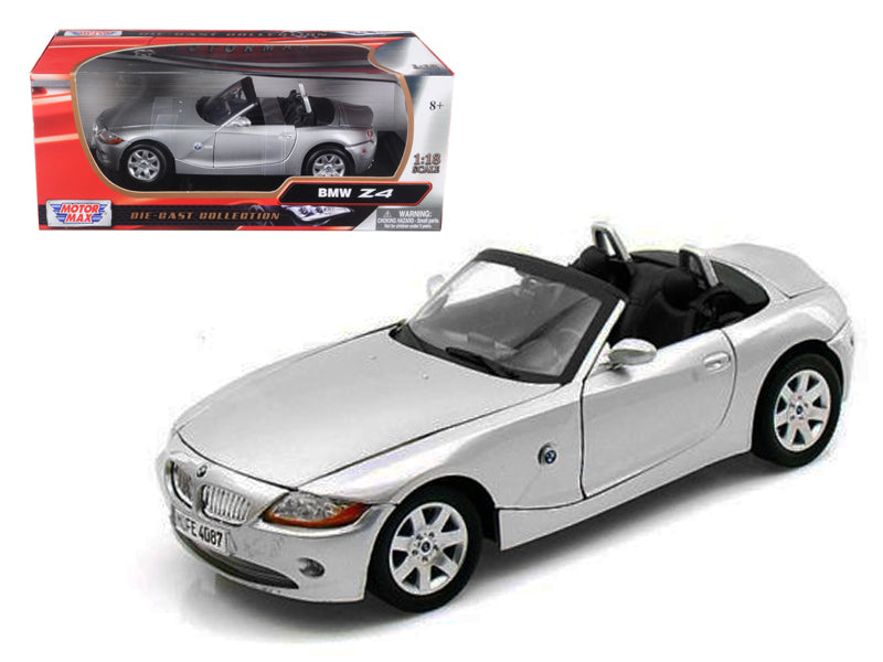 BMW Z4 Convertible Silver 1/18 Diecast Model Car by Motormax - Premium physical from Rapidvehicles - Just $73.99! Shop now at Rapidvehicles