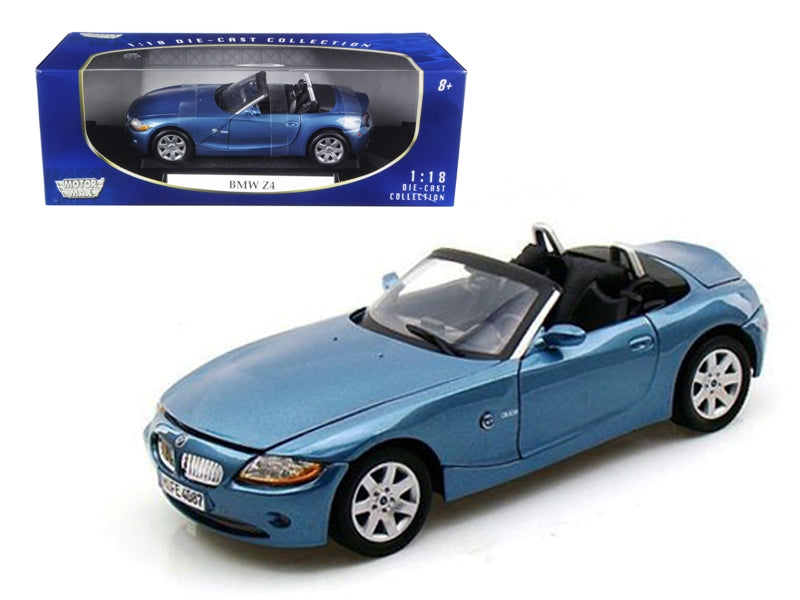 BMW Z4 Convertible Blue 1/18 Diecast Model Car by Motormax - Premium BMW Models from Motormax - Just $77.39! Shop now at Rapidvehicles