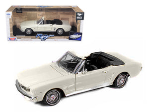 1964 1/2 Ford Mustang Convertible Cream 1/18 Diecast Car Model by Motormax - Premium Mustang Models from Motormax - Just $70.99! Shop now at Rapidvehicles