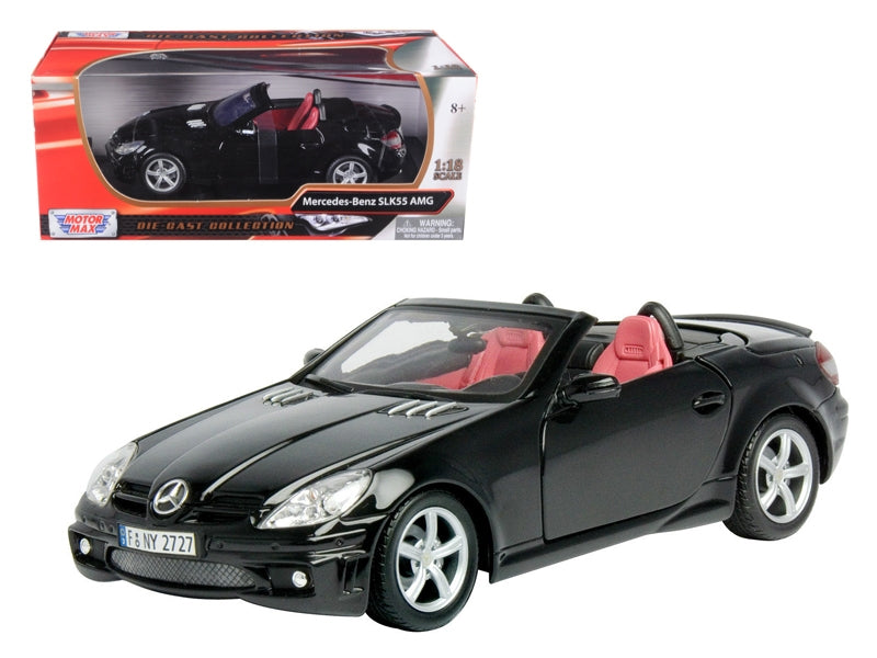 2005 Mercedes SLK55 AMG Black 1/18 Diecast Model Car by Motormax - Premium Mercedes Models from Motormax - Just $80.09! Shop now at Rapidvehicles