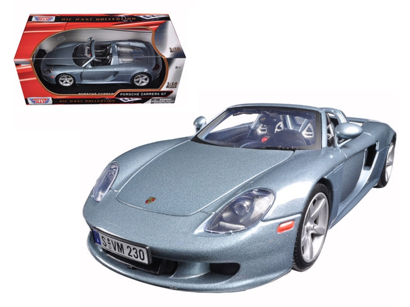 Porsche Carrera GT Silver with Black Interior 1/18 Diecast Model - Premium Porsche Models from Motormax - Just $73.99! Shop now at Rapidvehicles