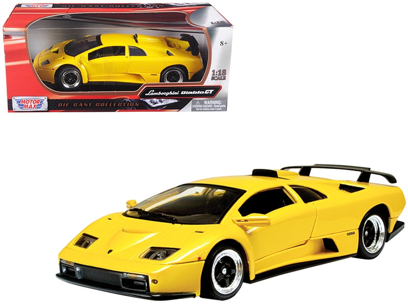 Lamborghini Diablo GT Yellow 1/18 Diecast Model Car by Motormax - Premium Lamborghini Models from Motormax - Just $80.09! Shop now at Rapidvehicles