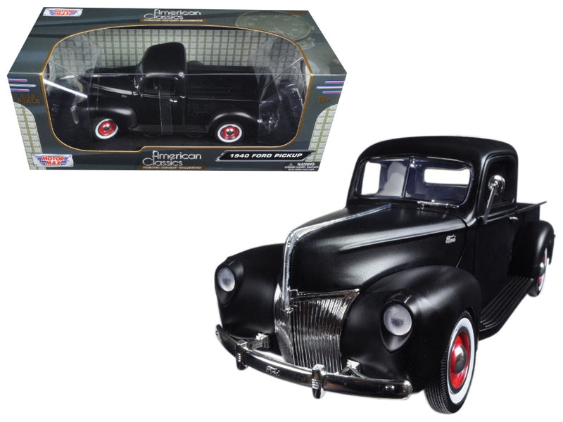 1940 Ford Pickup Matt Black 1/18 Diecast Model Car by Motormax - Premium Pickup Trucks Models from Motormax - Just $80.09! Shop now at Rapidvehicles