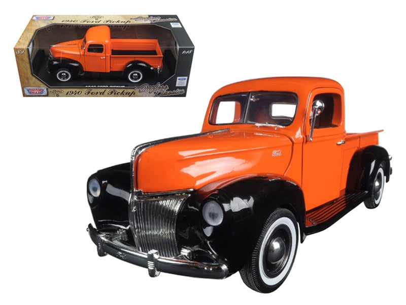 1940 Ford Pickup Truck Orange "Timeless Classics" 1/18 Diecast - Premium Pickup Trucks Models from Motormax - Just $80.09! Shop now at Rapidvehicles