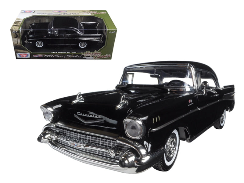 1957 Chevrolet Bel Air Hardtop Black "Timeless Classics" 1/18 - Premium Chevrolet Models from Motormax - Just $80.09! Shop now at Rapidvehicles