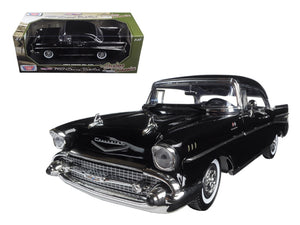 1957 Chevrolet Bel Air Hardtop Black "Timeless Classics" 1/18 Diecast Model Car by Motormax - Premium Chevrolet Models from Motormax - Just $73.06! Shop now at Rapidvehicles