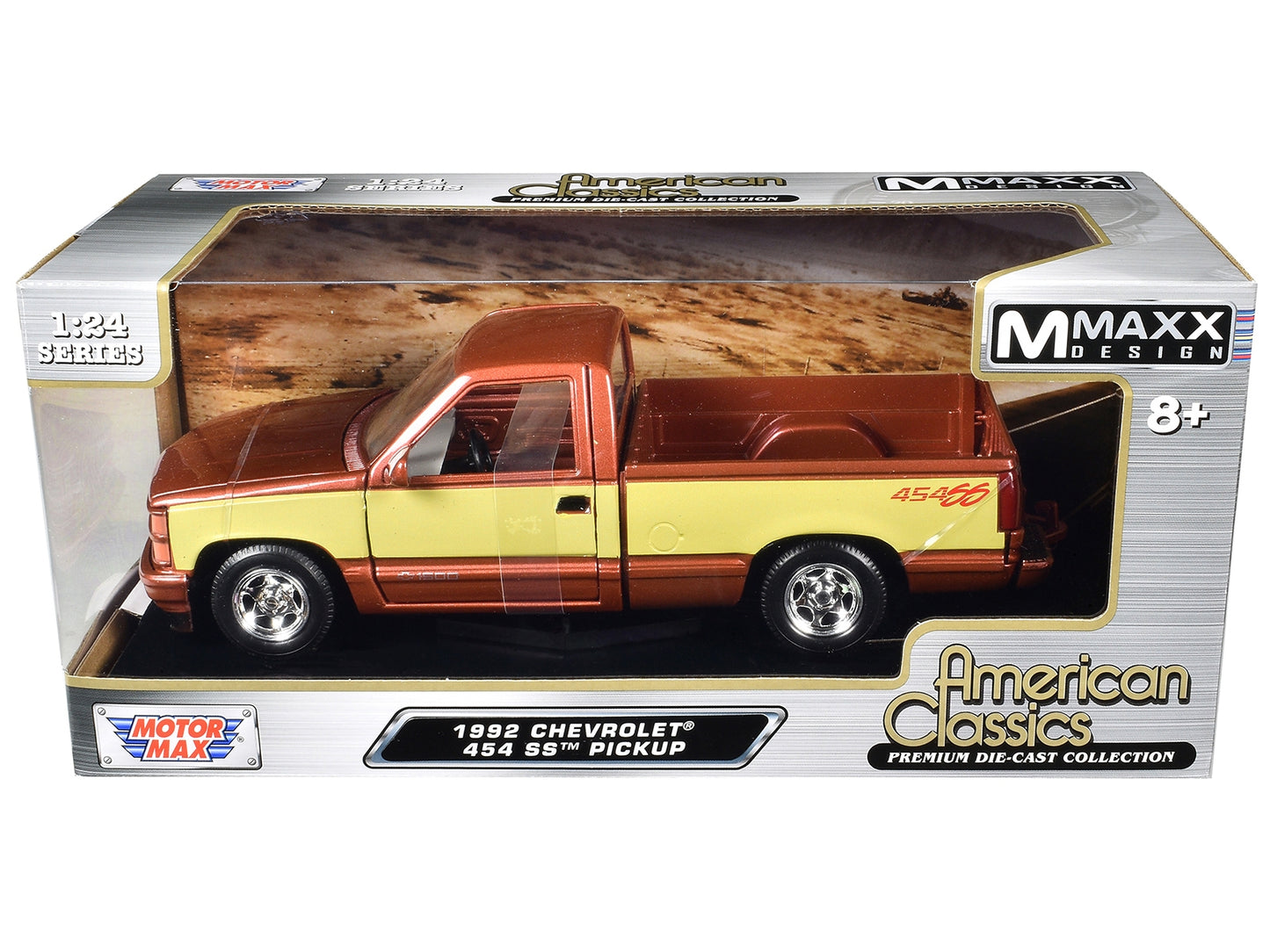 1992 Chevrolet 454 SS Pickup Truck Copper Metallic with Beige - Premium Pickup Trucks Models from Motormax - Just $61.19! Shop now at Rapidvehicles