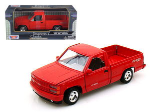 1992 Chevrolet SS 454 Pickup Truck Red 1/24 Diecast Model by Motormax - Premium physical from Rapidvehicles - Just $50.99! Shop now at Rapidvehicles