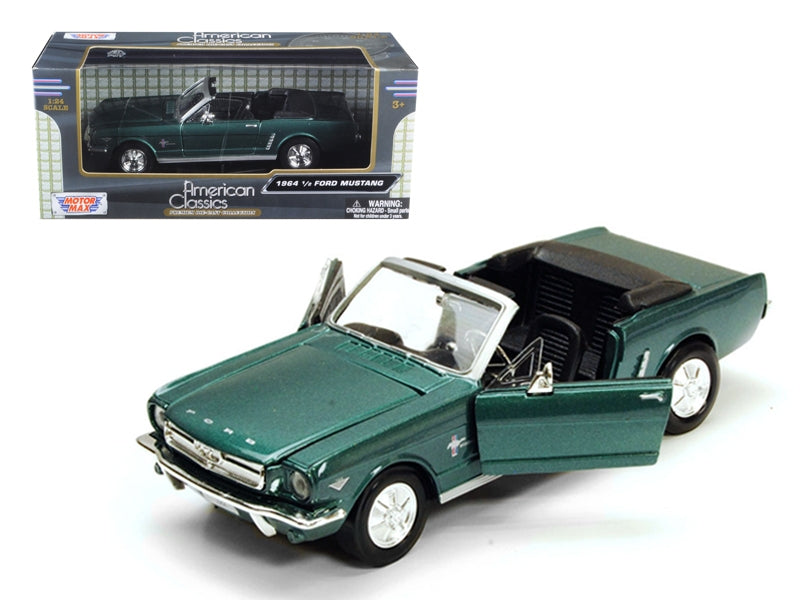 1964 1/2 Ford Mustang Convertible Green Metallic 1/24 DiecastFREE SHIPPING IN US - Premium Mustang Models from Motormax - Just $59.39! Shop now at Rapidvehicles